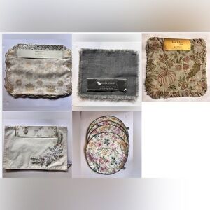 Nicole Miller, House & Gardens, Cynthia Rowley Lilian August Placemats lot of 5